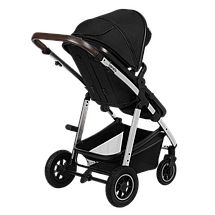 Коляска універсальна 2в1 Lionelo Amber Black Silver Чорна, фото 3