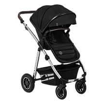 Коляска універсальна 2в1 Lionelo Amber Black Silver Чорна, фото 5