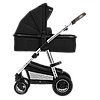 Коляска універсальна 2в1 Lionelo Amber Black Silver Чорна, фото 6