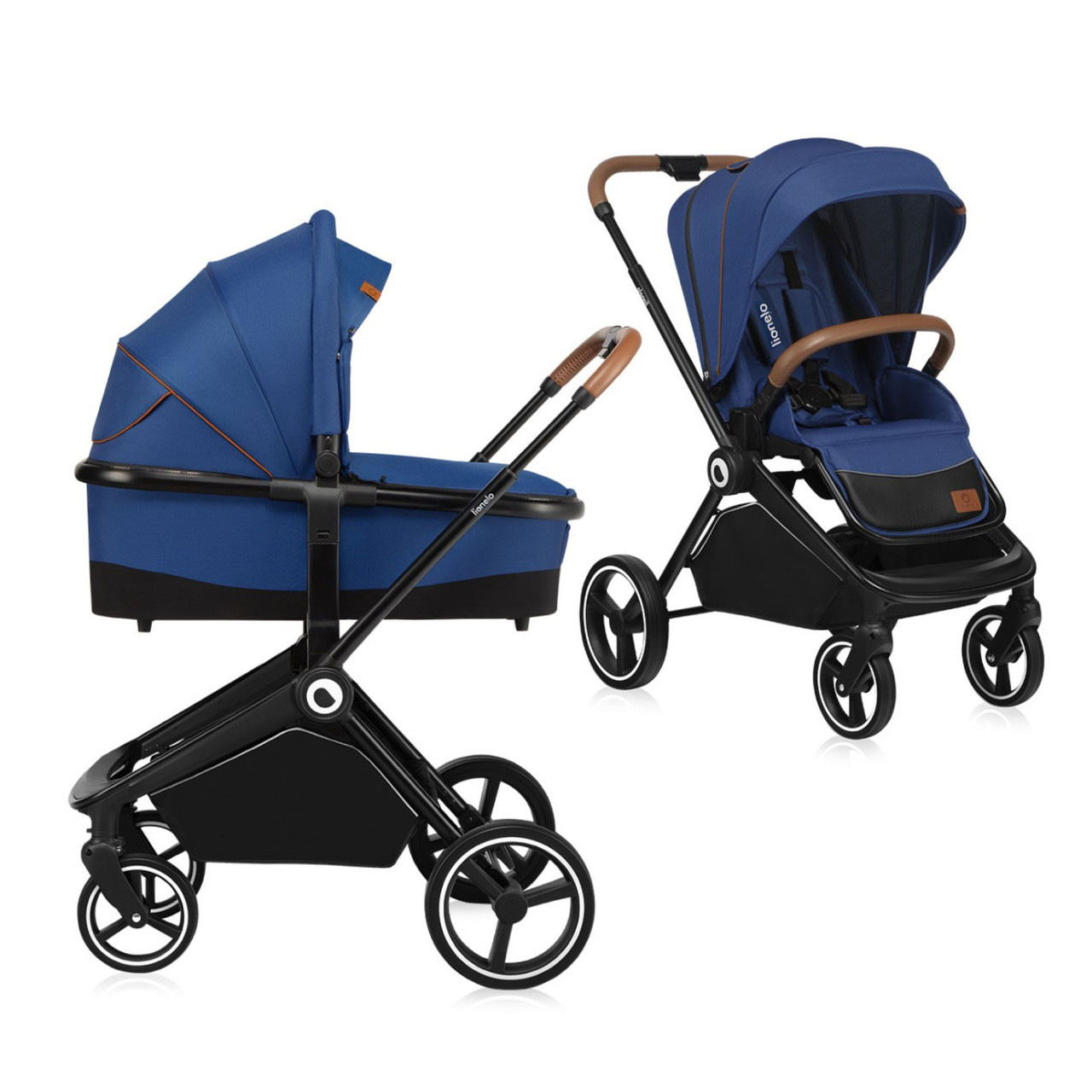 Коляска універсальна 2в1 Lionelo Mika Blue Navy Синя