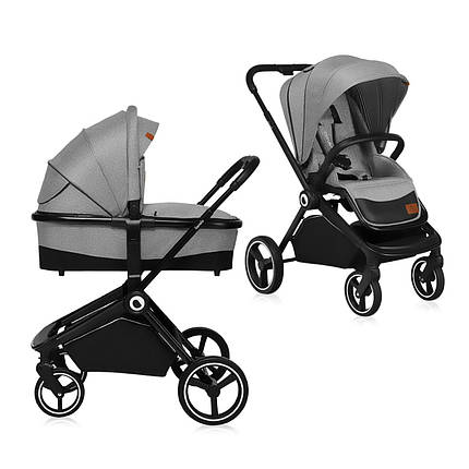 Коляска універсальна 2в1 Lionelo Mika Grey Stone Сіра, фото 1