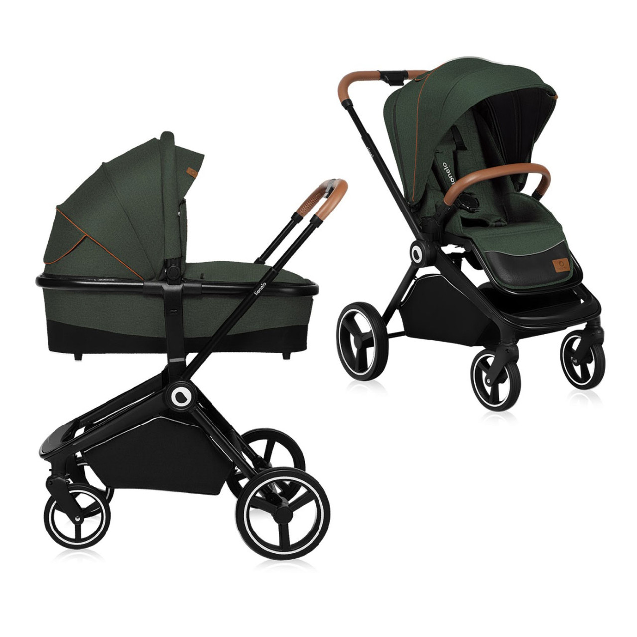 Коляска універсальна 2в1 Lionelo Mika Green Forest Зелена
