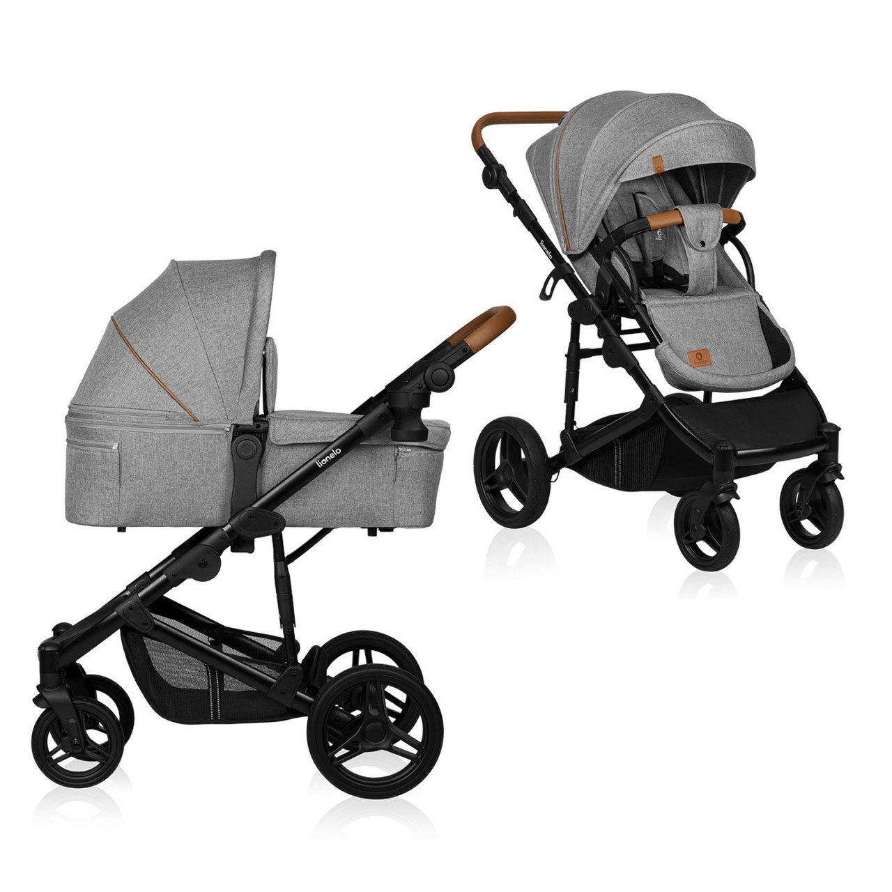 Коляска універсальна 2в1 Lionelo Mari Tour Grey Stone Сіра