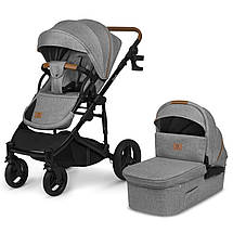 Коляска універсальна 2в1 Lionelo Mari Tour Grey Stone Сіра, фото 5