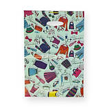 Пакет із прорубною ручкою розмір 28х42 "Бренд фешн" ХВГ 50 шт/уп. пакет із прорізною ручкою, пакет "банан", фото 5