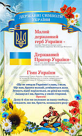 Стенд "СИМВОЛІКА УКРАЇНИ" №1 комплект з 2 стендів розміром 1000х600мм