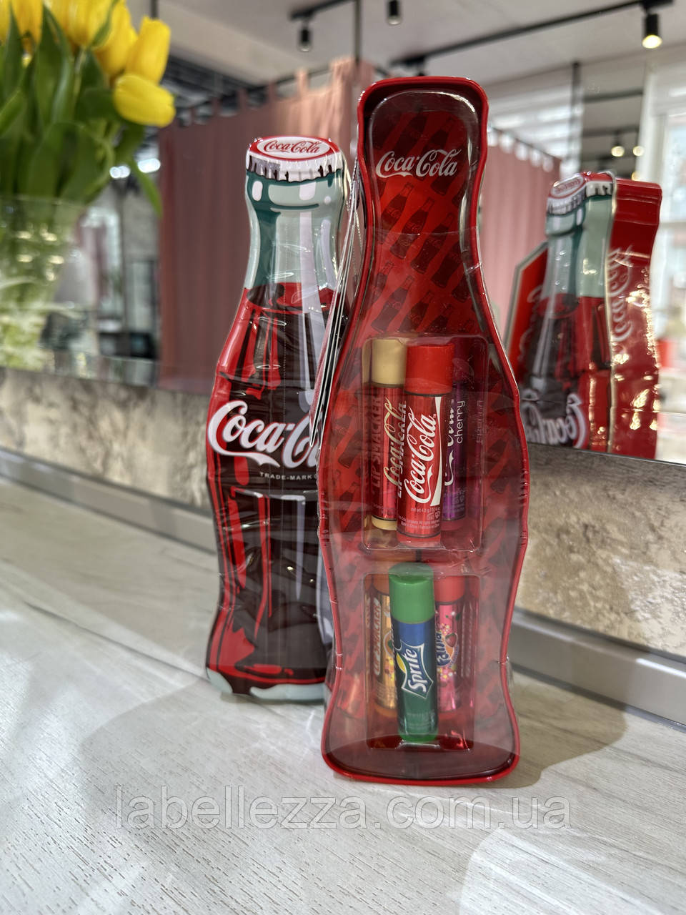 Набір для догляду за губами Coca Cola Mix (бальзам для губ 6 штук в наборі)