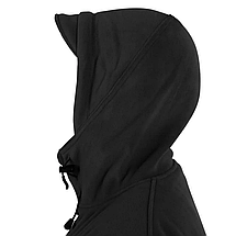 Толстовка флісова з капюшоном чорна Helikon-Tex Patriot Jacket Double Fleece Black BL-PAT-HF-01-B06, фото 5
