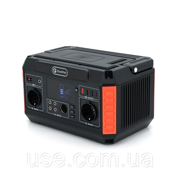 Зарядна станція для квартири, офісу, 500 Вт, W, 140400mAh, FlashFish, флеш фіш, портативне джерело енергії
