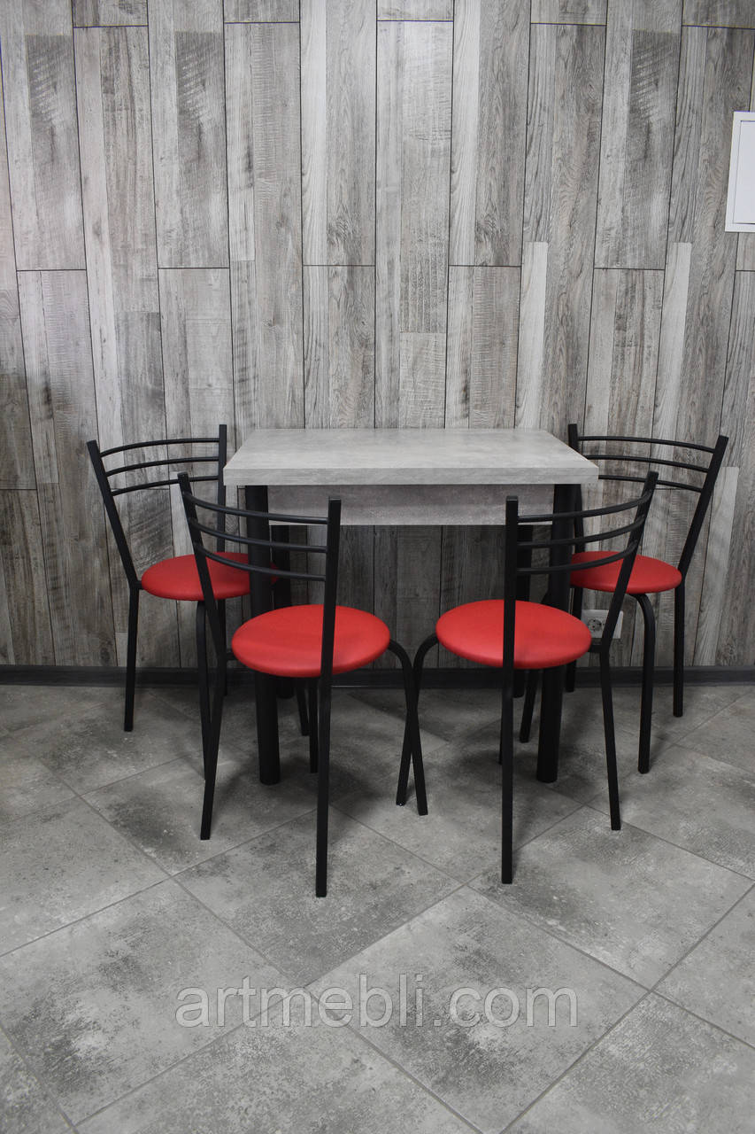 Кухонний комплект (стіл + 4 стільці), фото 1