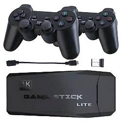 Ігрова приставка бездротова 64Гб, 4K Ultra HD з 2 джойстиками Game Stick Lite M8 / Ігрова консоль