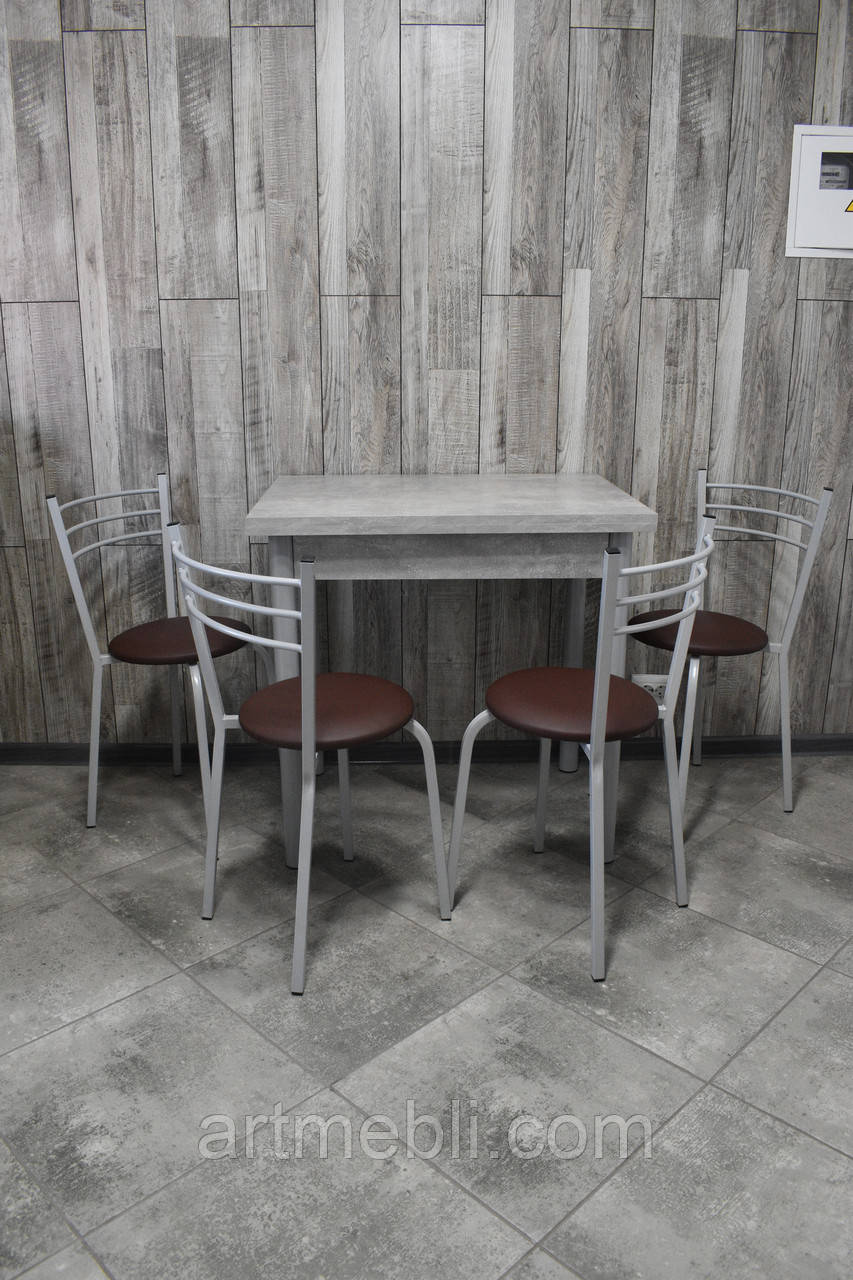 Кухонний комплект (стіл + 4 стільці), фото 1