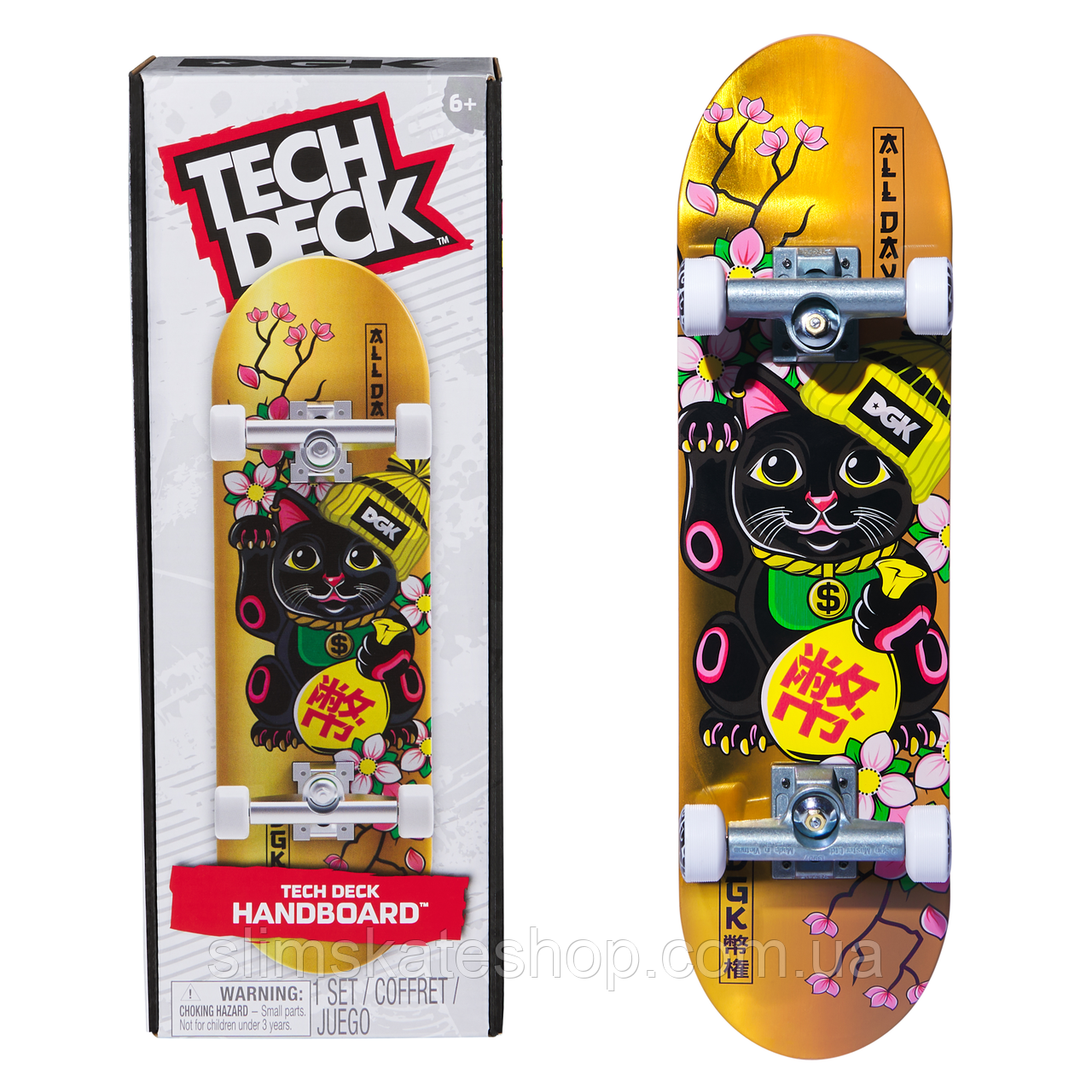 Хендборд Tech Deck DGK Skateboards Golden Luck Cat