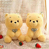 Милий жовтий Ведмежа м'яка іграшка для улюблених 23 см, фото 2