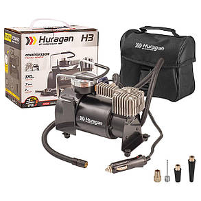 Компресор автомобільний 12В, 7 Атм, 37 л/хв Huragan H0300, фото 1