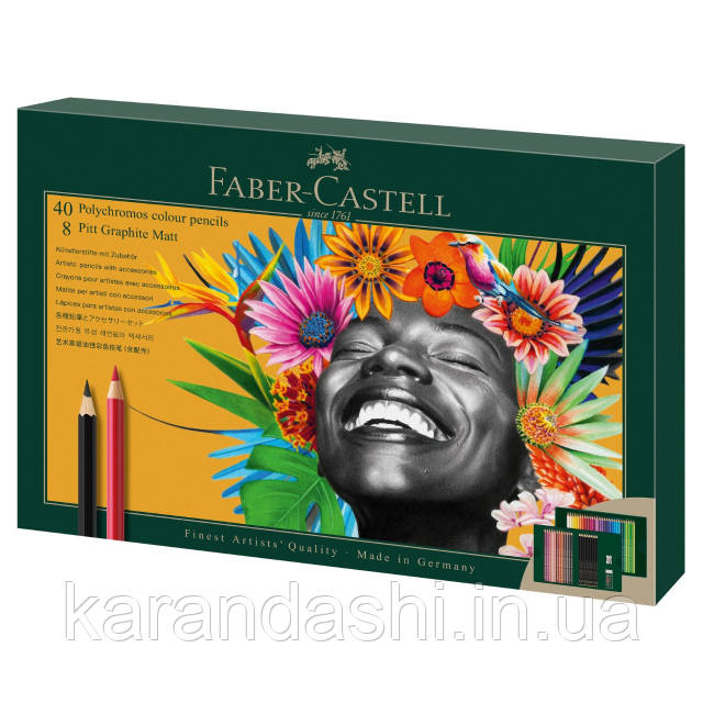Купить Набор цветных карандашей Faber-Castell Polychromos 40 цв +