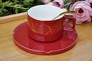 Кавова чашка з блюдцем, 200 ml