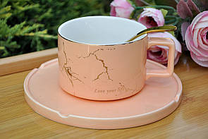 Кавова чашка з блюдцем, 200 ml