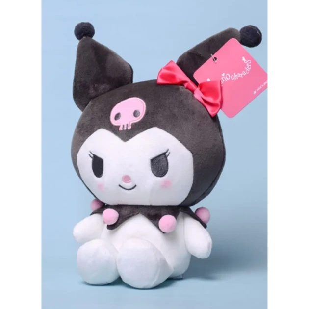 Куромі іграшка м'яка плюшева 25 см аніме Kuromi Hello Kitty рожева