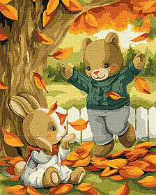 Картина за номерами Для дітей. Золотий листопад 40*50 см Ідейка KHO 6540