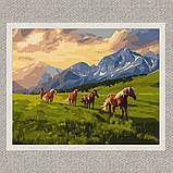 Картина за номерами Тварини. Вільні коні 40*50 см Ідейка KHO 6609, фото 2