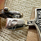 Чоловічий комплект шовковий шнурок та підвіс Архангел Михаїл срібло 925 проби, фото 8