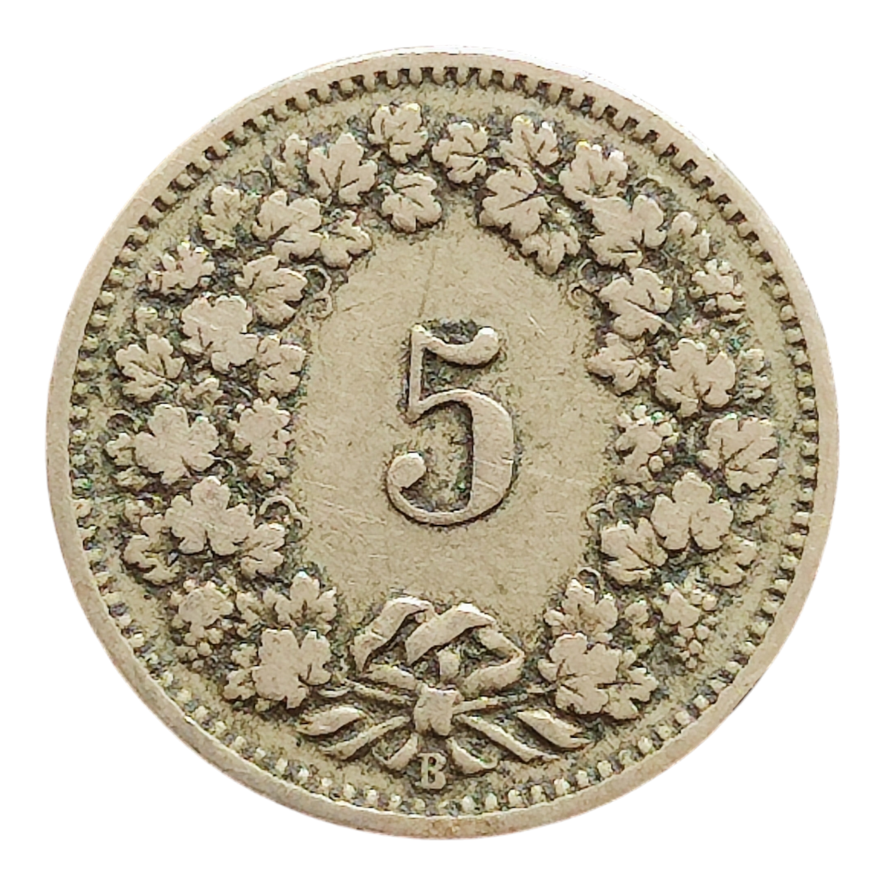 Швейцарія 5 раппен 1898, фото 1