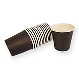 Стакан паперовий одноразовий об'єм 110 мл Чорно-біла 50 шт/уп., фото 2