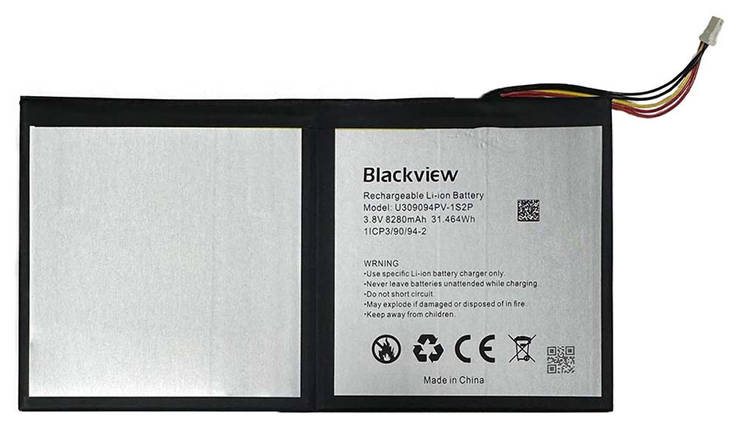 Акумулятор для планшета Blackview Tab 15 / Li3098176JJY / 8280 mAh, фото 1