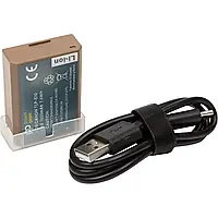 Акумулятор POWERPLANT Canon TLP-E10 1020mAh + кабель Type-C