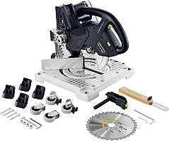 Акумуляторна торцювально-усовочна пила SYMMETRIC SYMC 70 EB-Basic Festool 577424