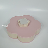 Складна цукерниця Candy Box Pattern Rotating на 5 відділень TV-367-Pink, фото 3