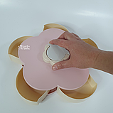 Складна цукерниця Candy Box Pattern Rotating на 5 відділень TV-367-Pink, фото 6
