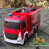 Пожежна машина на радіоуправлінні STOP-FIRE | Машинка ДСНС на пульті радіокерування | на акумуляторі, фото 6