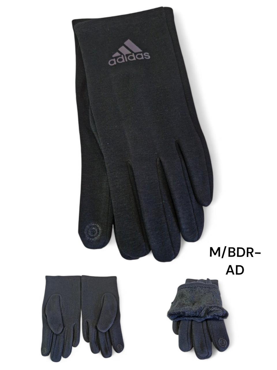 Сенсорни Трикотаж із фліс рукавички чоловічі ADIDAS только оптом, фото 1