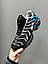 Чоловічі спортивні кросівки Nike Air Max Tn Blue/Black/White (чорні з блакитним) повсякденні NK715 Найк vkross, фото 4