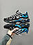 Чоловічі спортивні кросівки Nike Air Max Tn Blue/Black/White (чорні з блакитним) повсякденні NK715 Найк vkross, фото 5