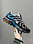 Чоловічі спортивні кросівки Nike Air Max Tn Blue/Black/White (чорні з блакитним) повсякденні NK715 Найк vkross, фото 6