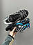 Чоловічі спортивні кросівки Nike Air Max Tn Blue/Black/White (чорні з блакитним) повсякденні NK715 Найк vkross, фото 8