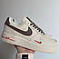 Чоловічі кросівки Nike Air Force 1 Low '07 Essenti "mocco" (біло-коричневі) стильні 0563v Найк vkross, фото 6