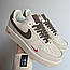 Чоловічі кросівки Nike Air Force 1 Low '07 Essenti "mocco" (біло-коричневі) стильні 0563v Найк vkross, фото 8