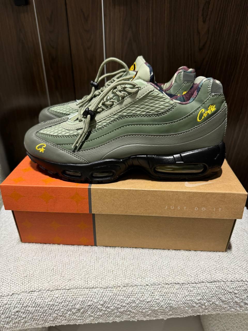 Чоловічі спортивні кросівки Nike AIR MAX x CORTEIZ SP RULES THE WORLD (зелені) повсякденні nk952 Найк vkross