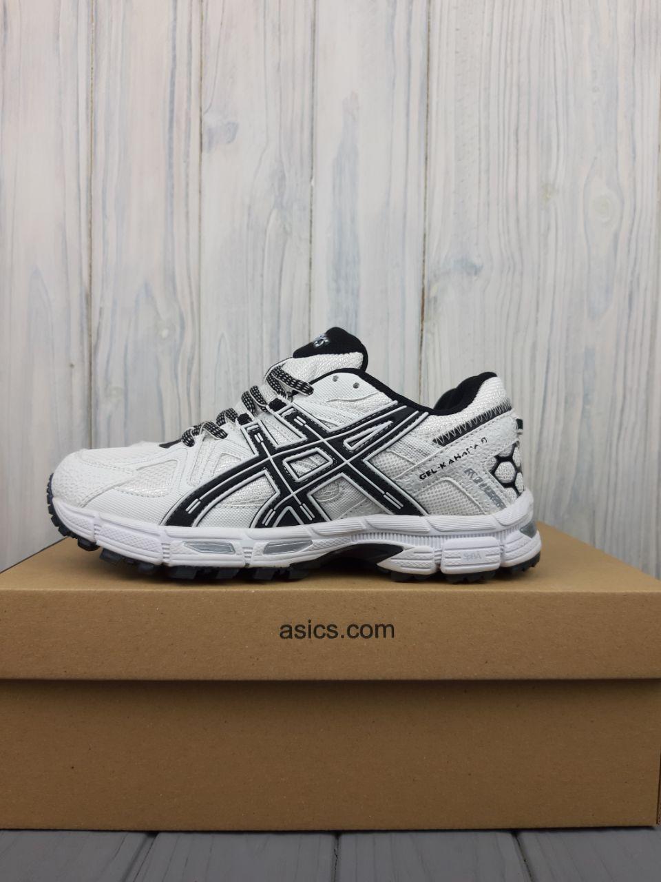 Чоловічі повсякденні кросівки Asics Gel-Kahana 8 White Black (білі з чорним) спортивні кроси 9271 Асикс vkross