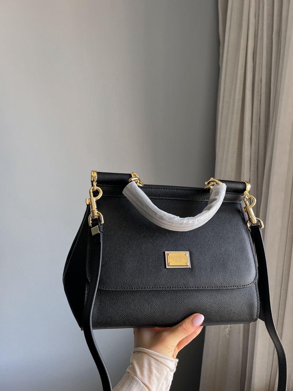 Жіноча сумка Dolce & Gabbana Premium (чорна) красива молодіжна стильна сумочка PR0020 vkross