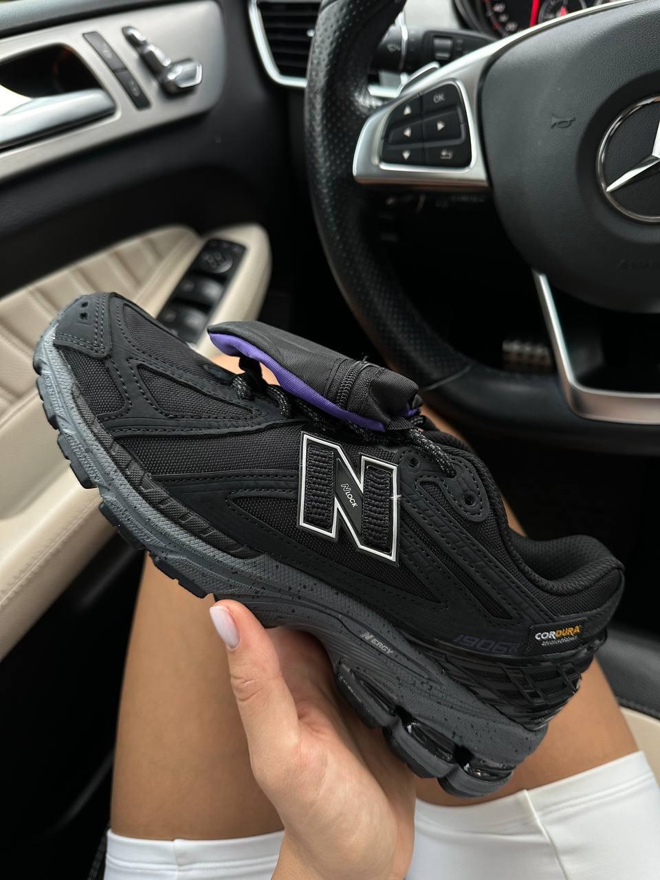 Жіночі спортивні кросівки New Balance 1906R Cordura Pocket Black (чорні) повсякденні NB076 Нью Беленс vkross