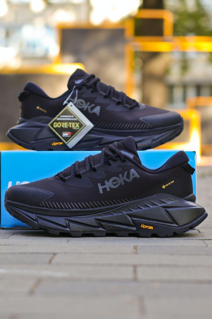 Чоловічі кросівки HOKA ONE ONE Skyline Float X 'Triple Black' (чорні) стильні кроси 1179 Хока vkross