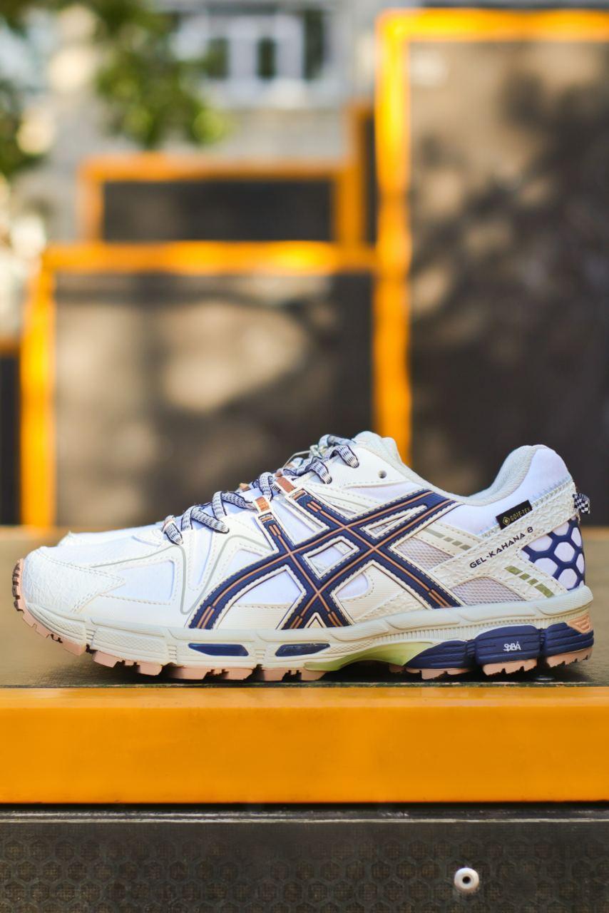 Чоловічі повсякденні кросівки Asics Gel-Kahana 8 Multicolor Gore-Tex (білі) демісезонні кроси 1180 Асікс vkross