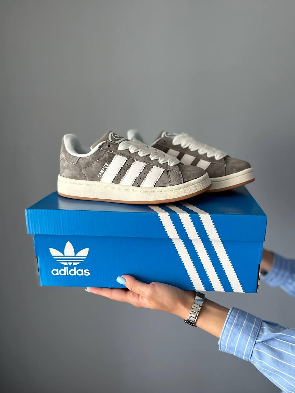 Чоловічі кросівки Adidas Campus Grey (сірі) спортивні повсякденні кроси 731 Адідас vkross