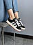 Чоловічі демісезонні кросівки Adidas Campus Black/white (чорно-білі) повсякденні кроси 733 Адіас vkross, фото 5