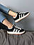 Жіночі демісезонні кросівки Adidas Campus Black/white (чорно-білі) повсякденні кроси 733 Адідас vkross, фото 6